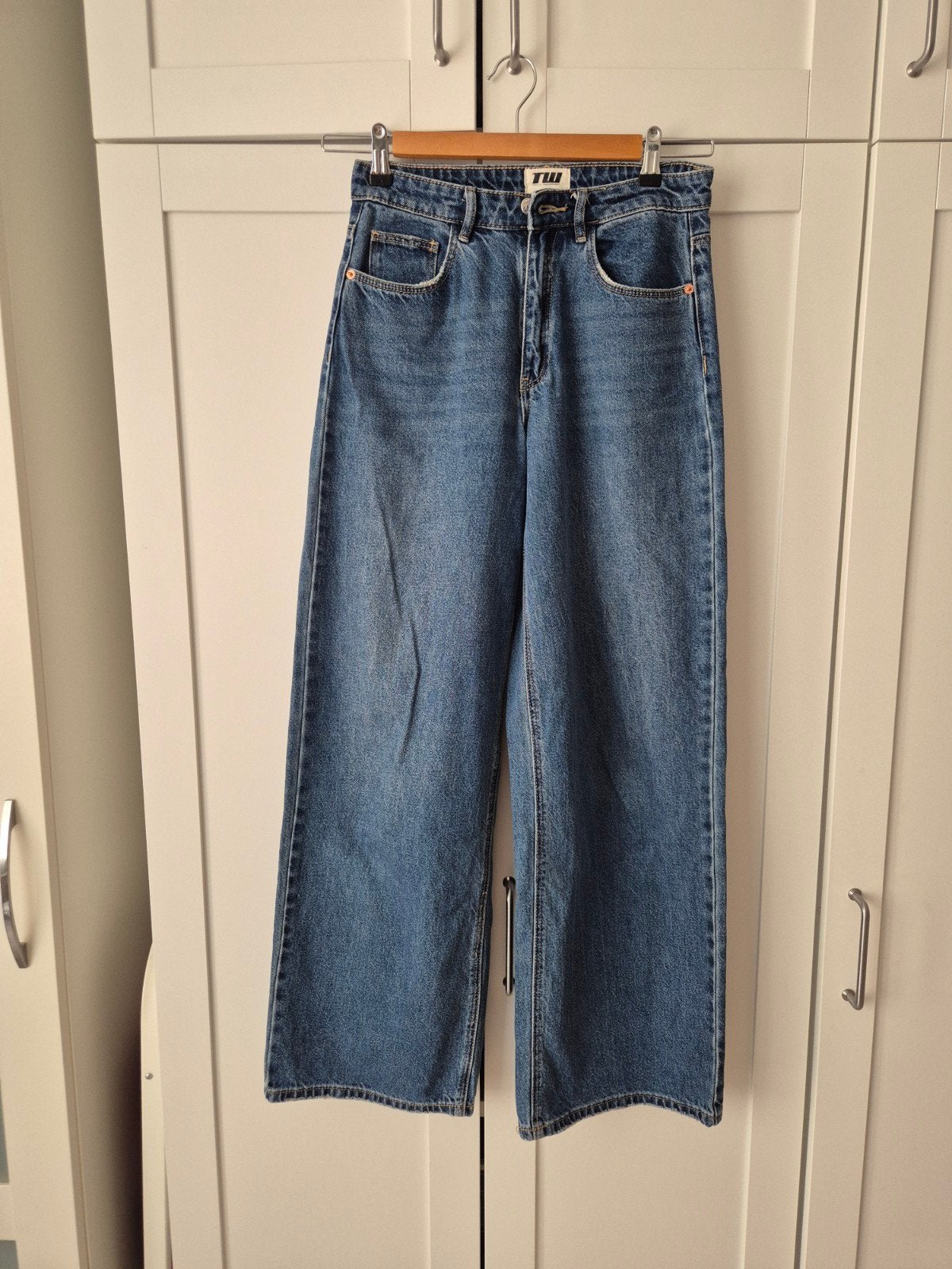 Tally Weijl Jeans Wijd Pijp Spijkerbroek Maat 36, Blauw, Ophalen of Verzenden, Zo goed als nieuw, W28 - W29 (confectie 36)