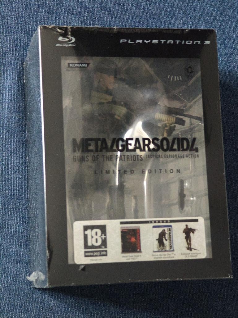 Metal Gear Solid 4 Limited Edition PS3 - Nieuw & Geseald, Online, Vanaf 18 jaar, Shooter, 1 speler