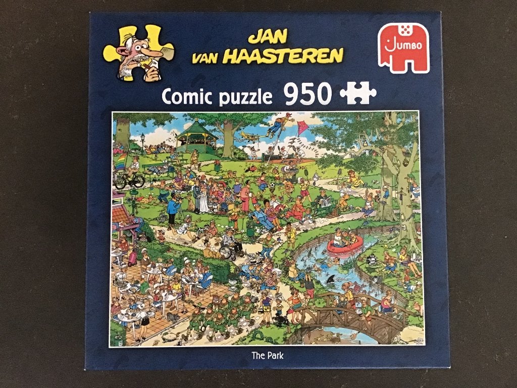 Jan van Haasteren Puzzel The Park Jumbo 950 stukjes, Ophalen of Verzenden, 500 t/m 1500 stukjes, Zo goed als nieuw, Legpuzzel