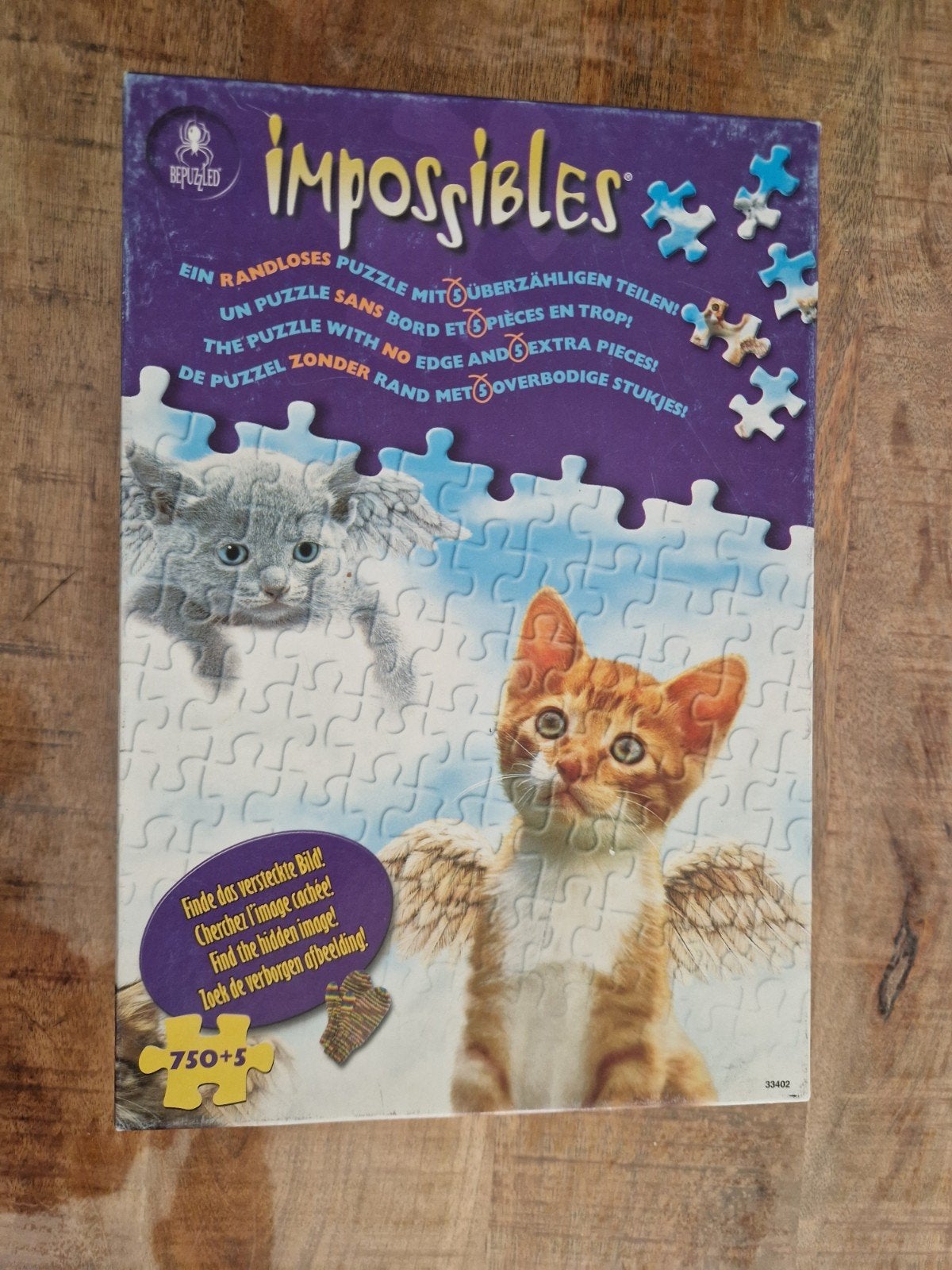 impossibles puzzle kat, Ophalen of Verzenden, 500 t/m 1500 stukjes, Legpuzzel
