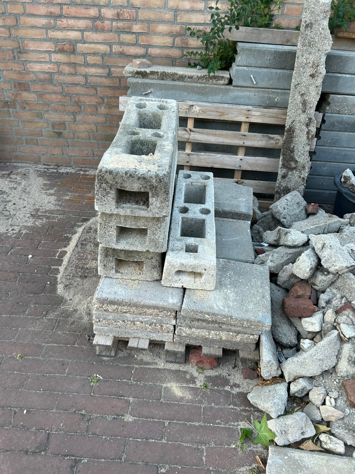 Bouwhek voeten beton, Tuin en Terras, Ophalen, Zo goed als nieuw, Beton, Overige typen