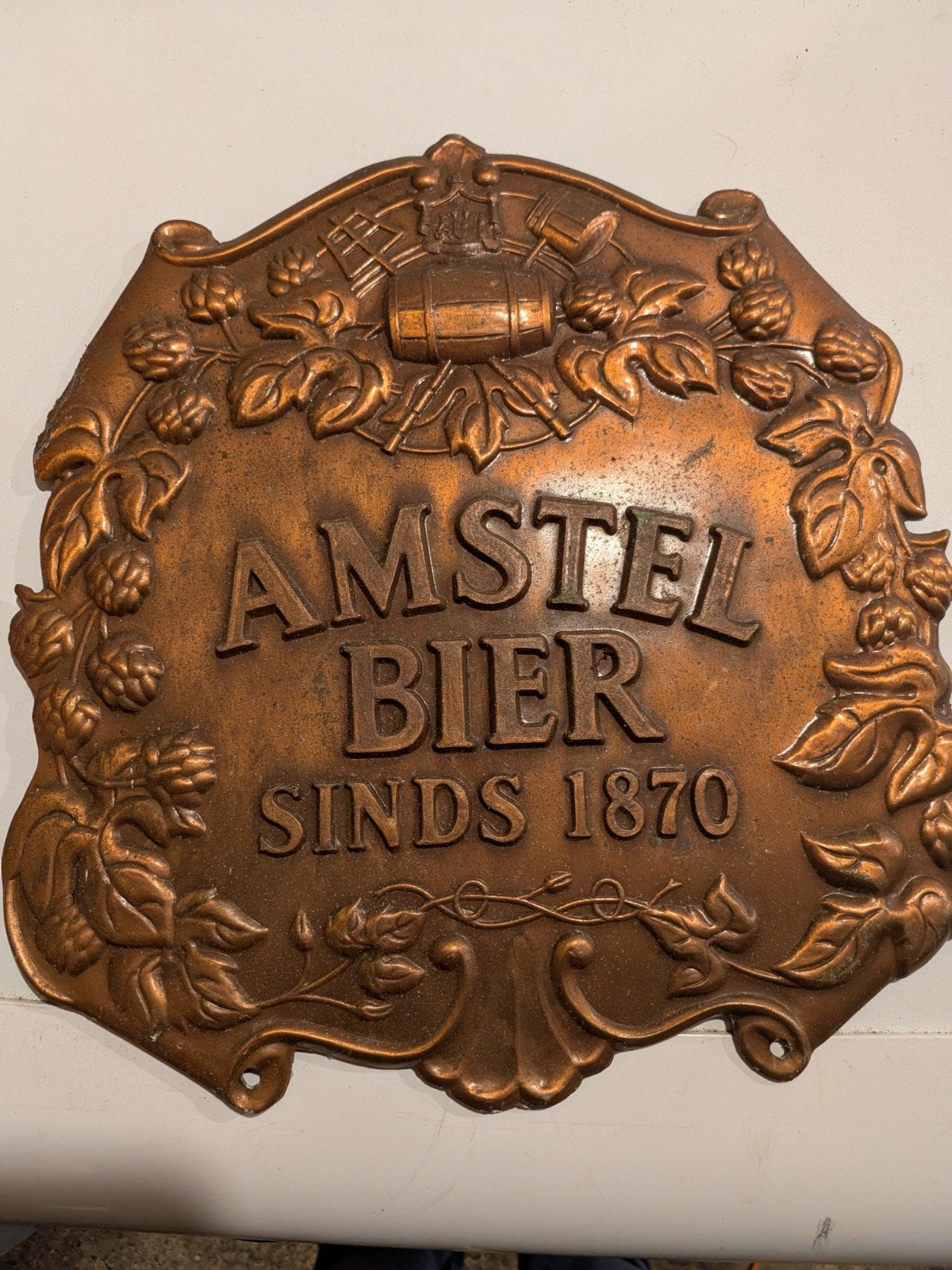 amstel bord, Verzamelen, Ophalen of Verzenden, Zo goed als nieuw, Reclamebord