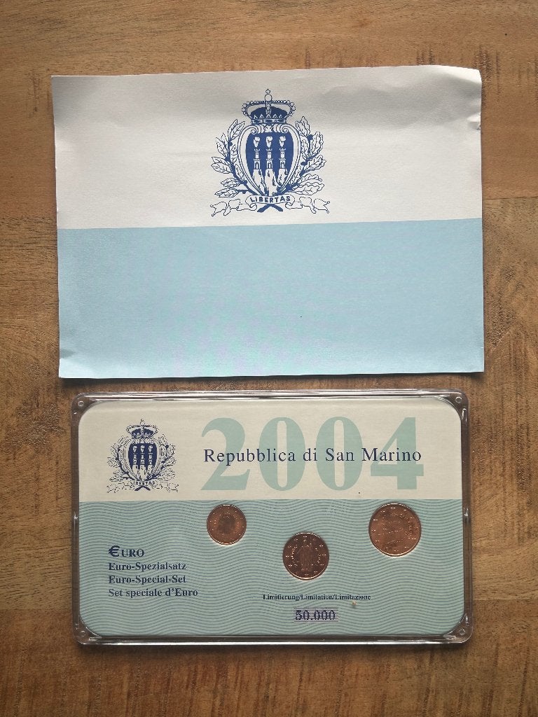 Euro munten set San Marino 2004, Ophalen of Verzenden, San Marino, Overige waardes