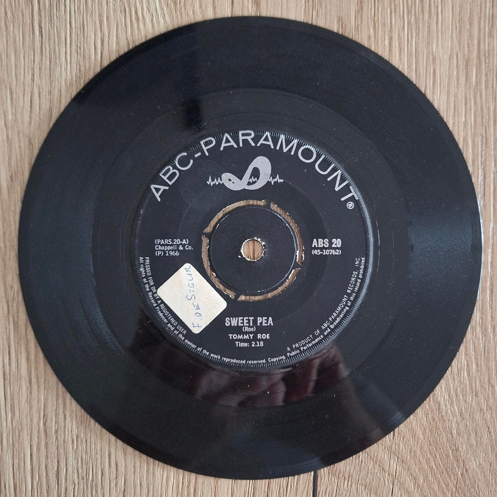 Tommy Roe Zuid Afrikaanse single Sweet Pea, Ophalen of Verzenden, Gebruikt, 7 inch, Pop