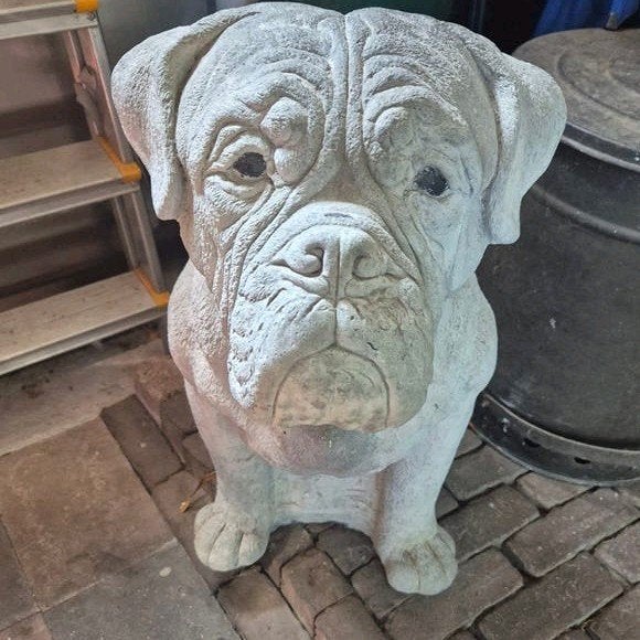 Bordeauxdog bordeaux dog beeld orgineel yovach honden, Ophalen, Zo goed als nieuw, Dierenbeeld