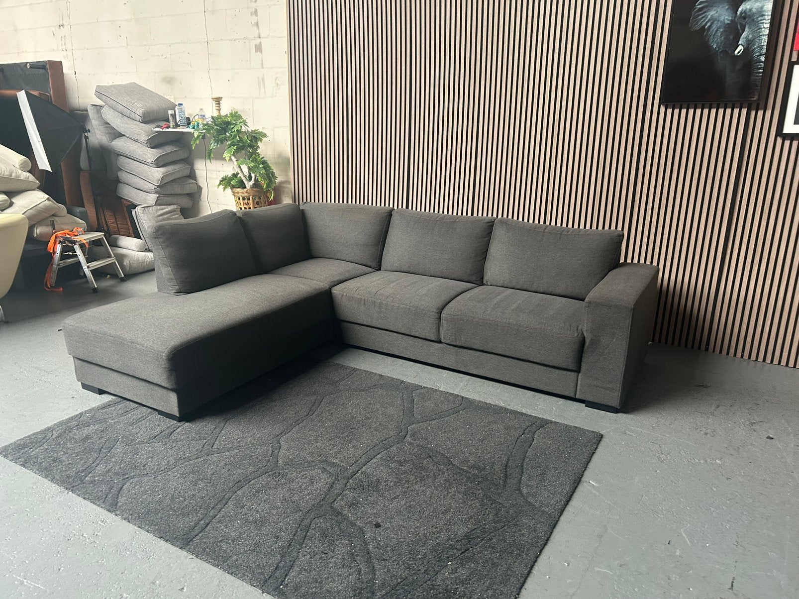 GRATIS LEVERING HOEKBANK 264X210 GEREINIGD, 250 tot 300 cm, Hoekbank, Hoekbank, Ophalen of Verzenden