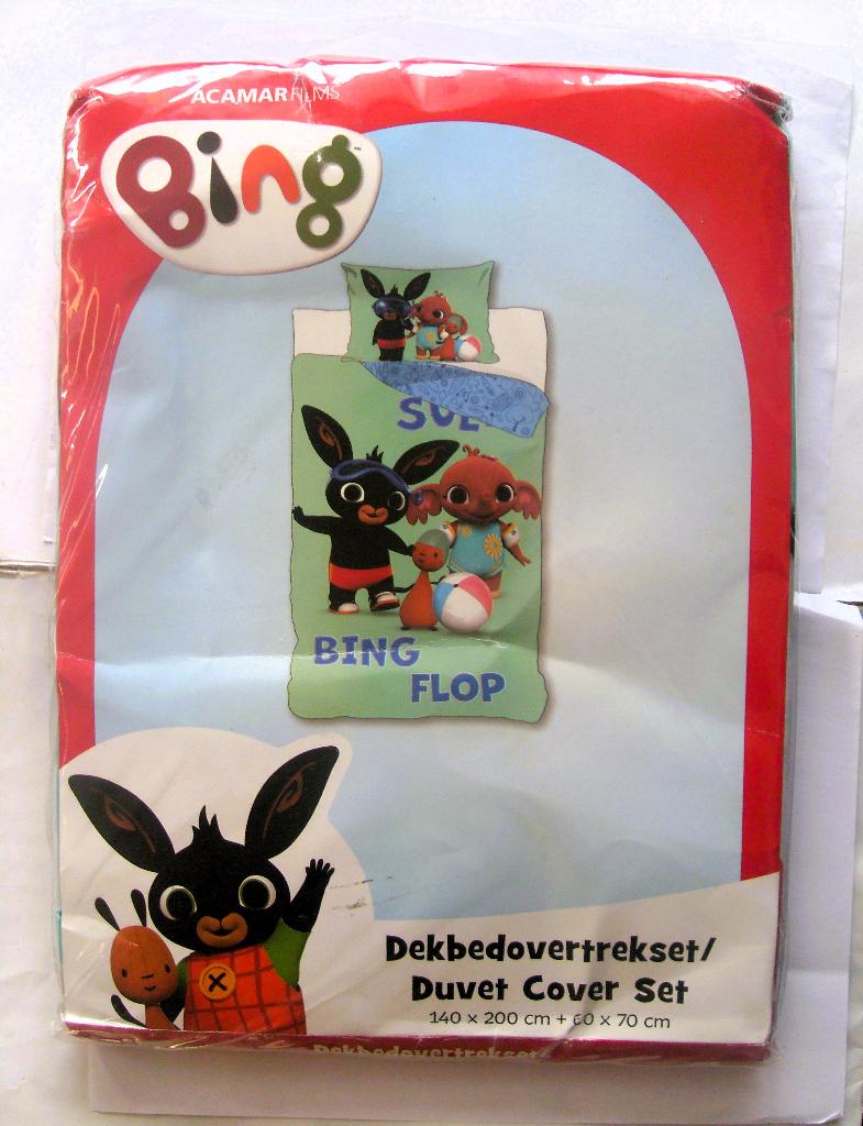 Bing Dekbedovertrek Set Bing en Flop, Overige kleuren, Jongetje of Meisje, Dekbedovertrek, Nieuw