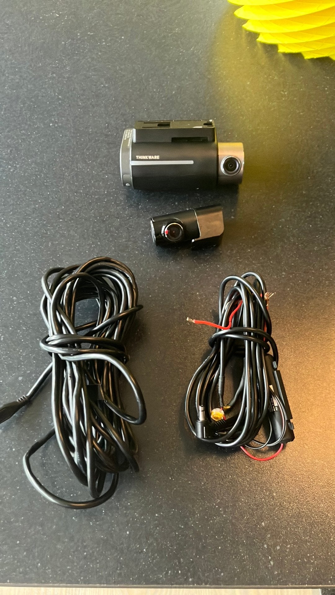 Dashcam Thinkware F750 met achteruit camera, Ophalen of Verzenden, Gebruikt