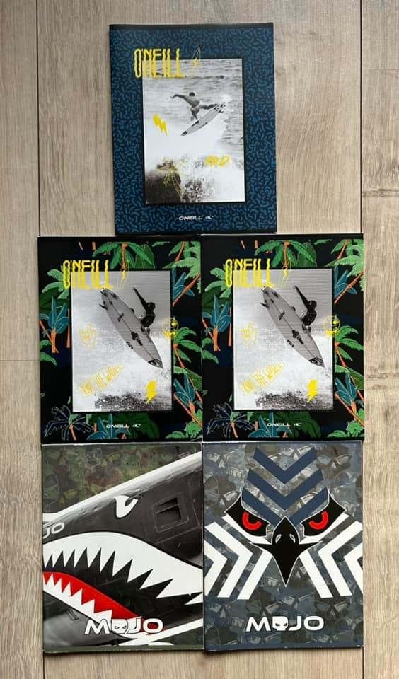 Lijntjes Schriften 3 O'neill en 2 Mojo, Diversen, Papierwaren, Ophalen of Verzenden, Nieuw