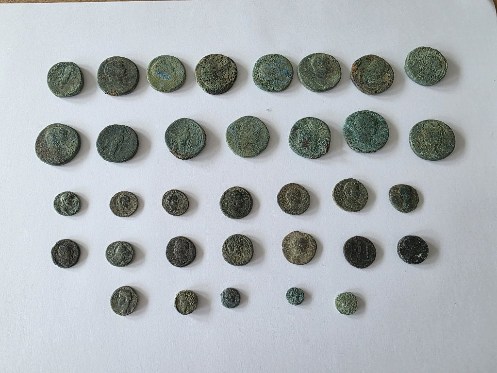 Bodemvondst Romeinse munten, Ophalen of Verzenden, Italië, Setje