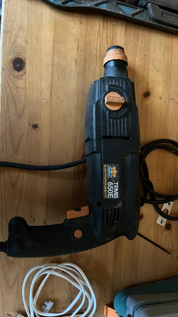Boormachine pneumatic Top Craft, Doe-het-zelf en Verbouw, Gereedschap | Boormachines, Ophalen, Gebruikt, Boormachine