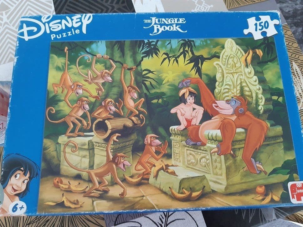 Puzzel 150stukjes Disney  the jungle book, Ophalen, Minder dan 500 stukjes, Zo goed als nieuw