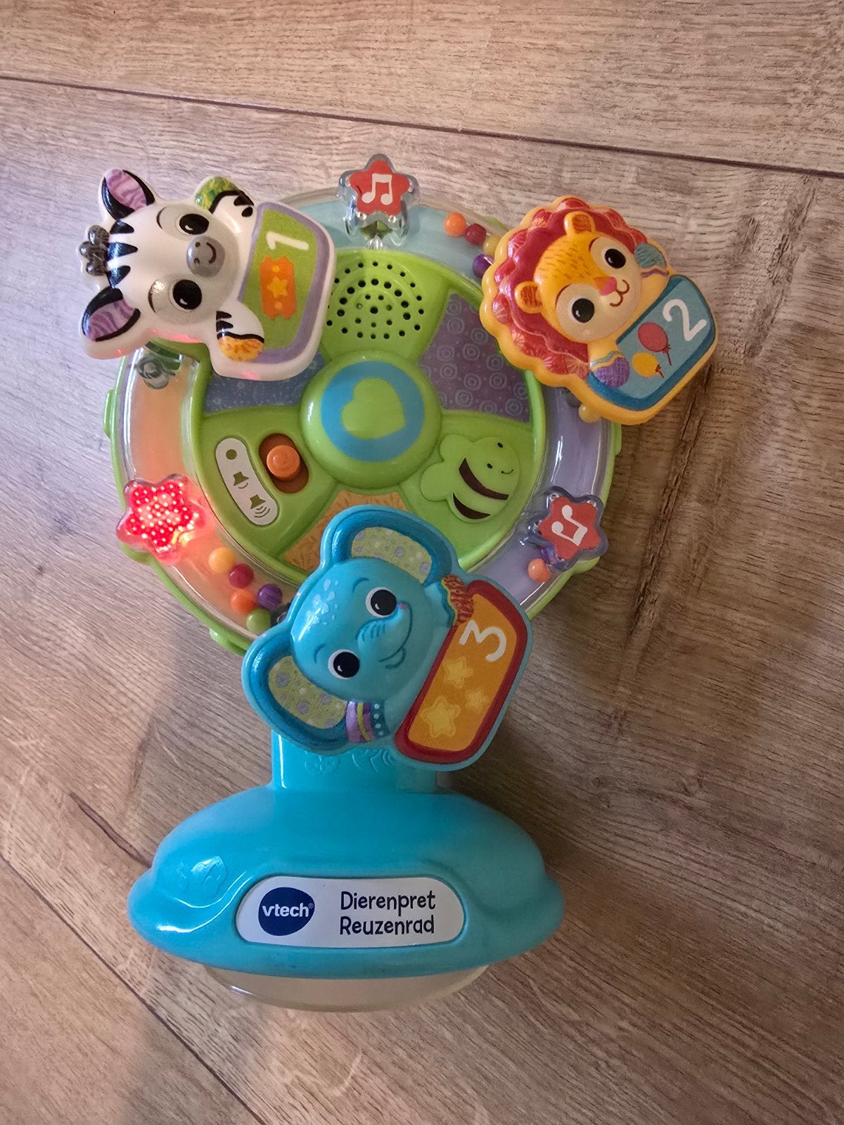 Vtech dierenpret reuzenrad, Kinderen en Baby's, Speelgoed | Vtech, Ophalen of Verzenden, Gebruikt, 6 maanden tot 2 jaar