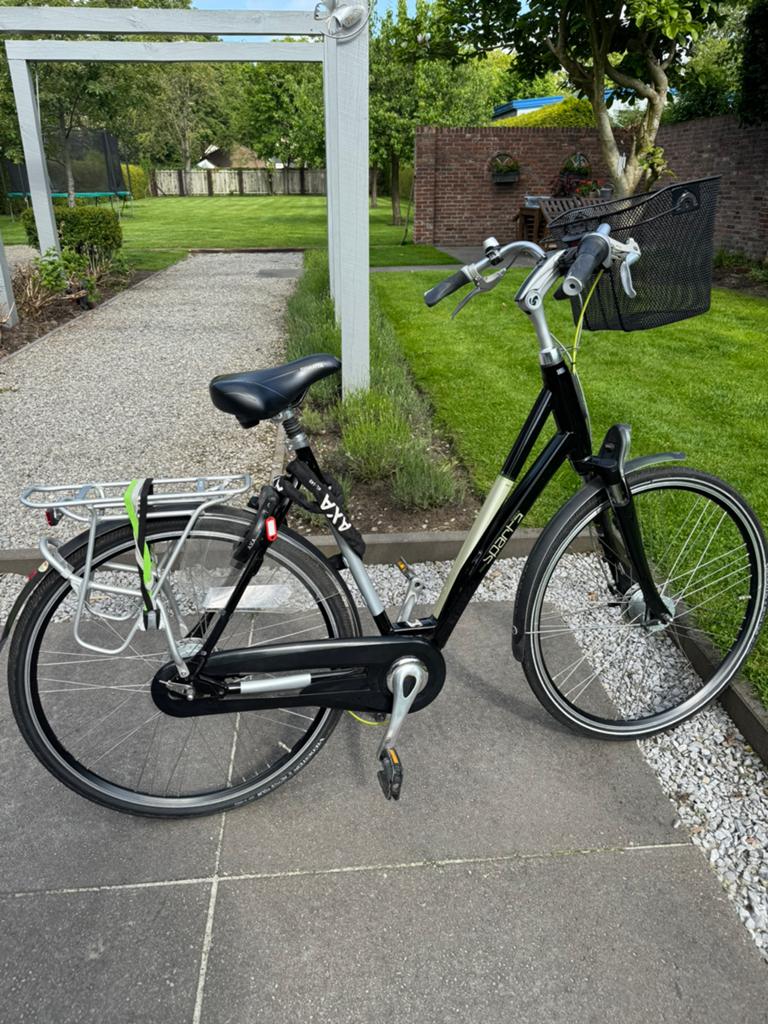 Zgan sparta damesfiets Sign, groen, wit, zwart metallic, Sparta, 53 tot 56 cm, Versnellingen, Ophalen of Verzenden