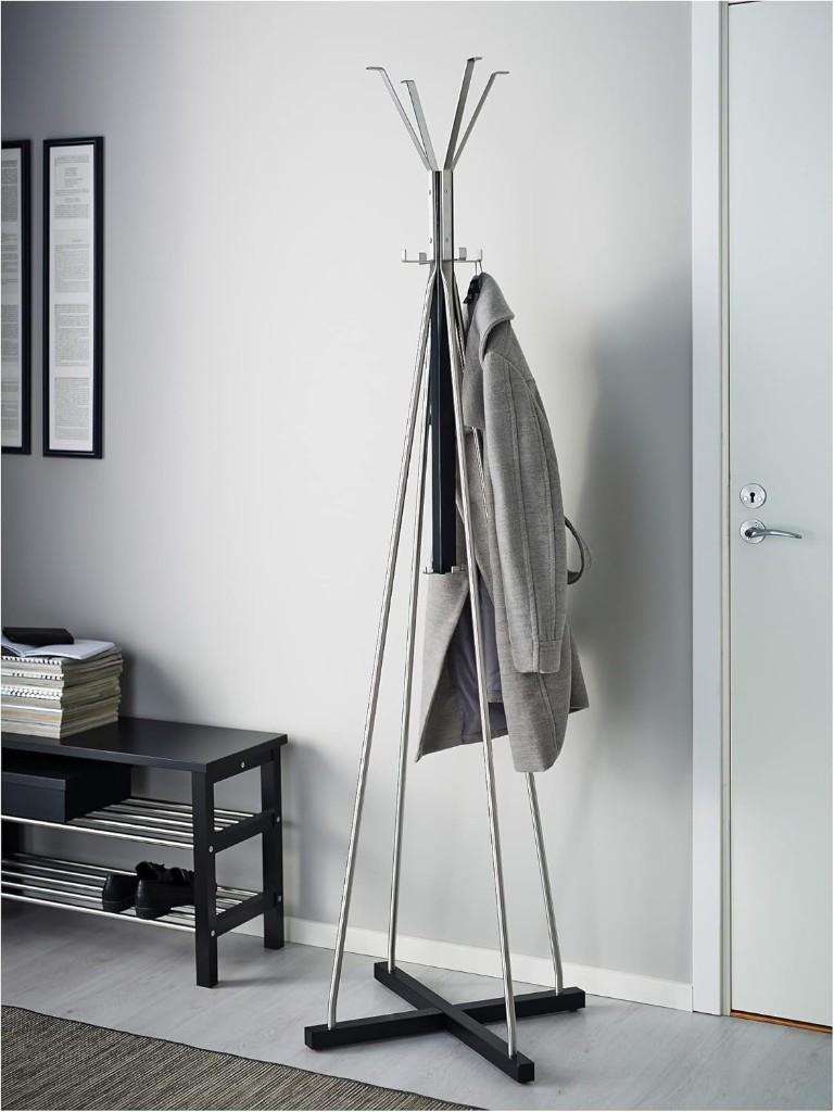 IKEA TJUSIG kapstok / kledingrek zwart-metaal – als nieuw, Huis en Inrichting, Zo goed als nieuw, Metaal, 150 tot 200 cm, Ophalen