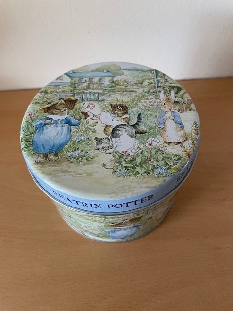 Beatrix Potter Blik Blikje Tom Kitten, Peter Rabbit Konijn, Ophalen of Verzenden, Nieuw, Dier