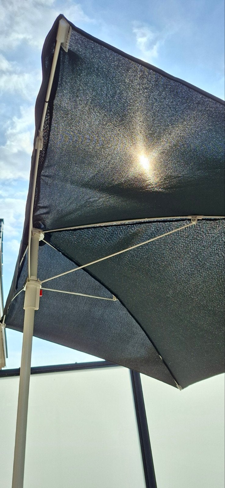 ikea Bramson+Fliso Parasol, Ophalen, Zo goed als nieuw, Minder dan 1 meter, Parasolvoet