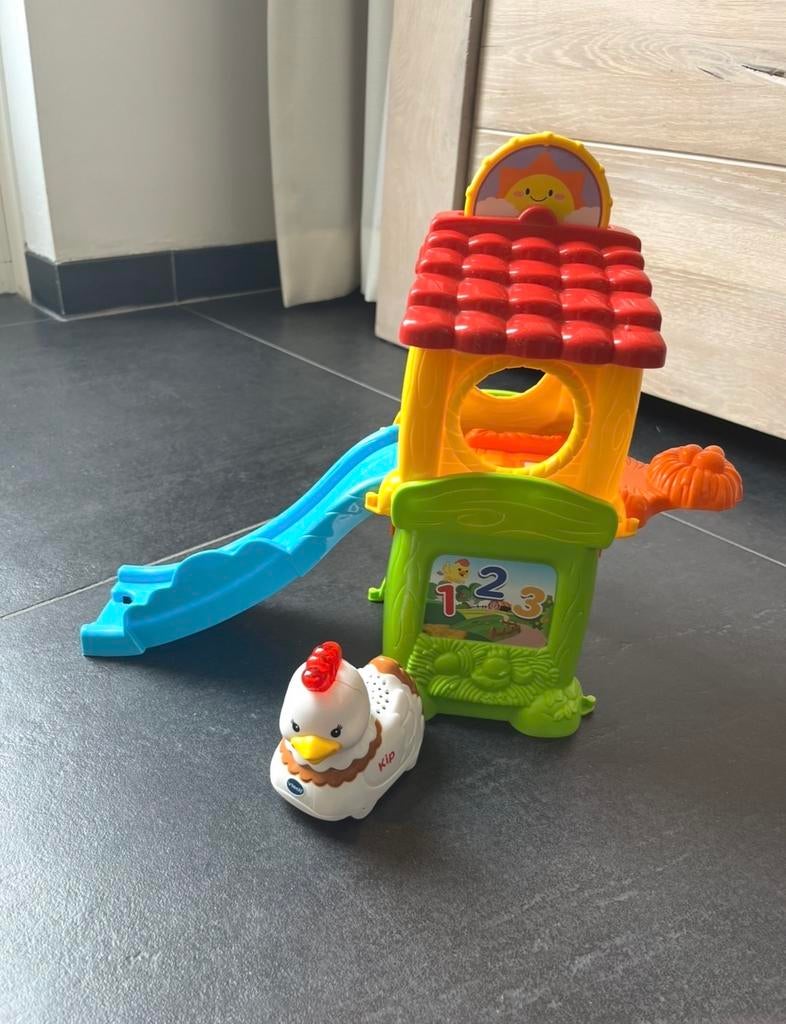 Vtech kippenhok met kip en muziek, Kinderen en Baby's, Ophalen, Zo goed als nieuw, Overige typen, Met licht