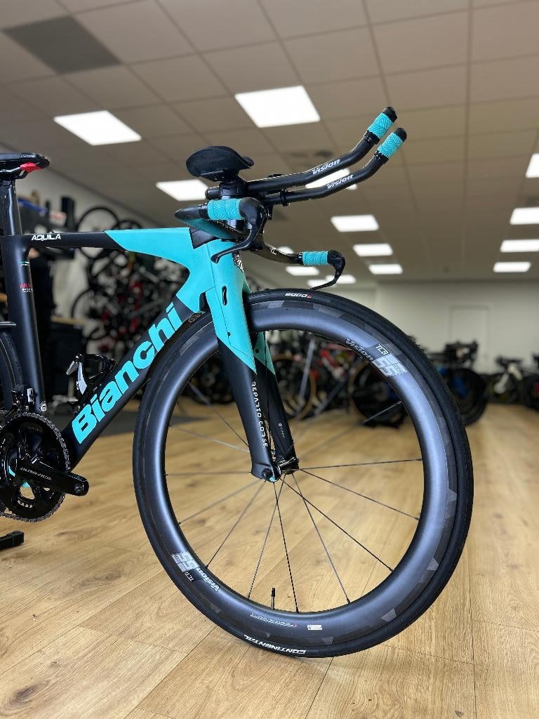 Bianchi Aquila CV TT Di2 Dura Ace Carbon Racefiets, Ophalen, Zo goed als nieuw, Overige typen