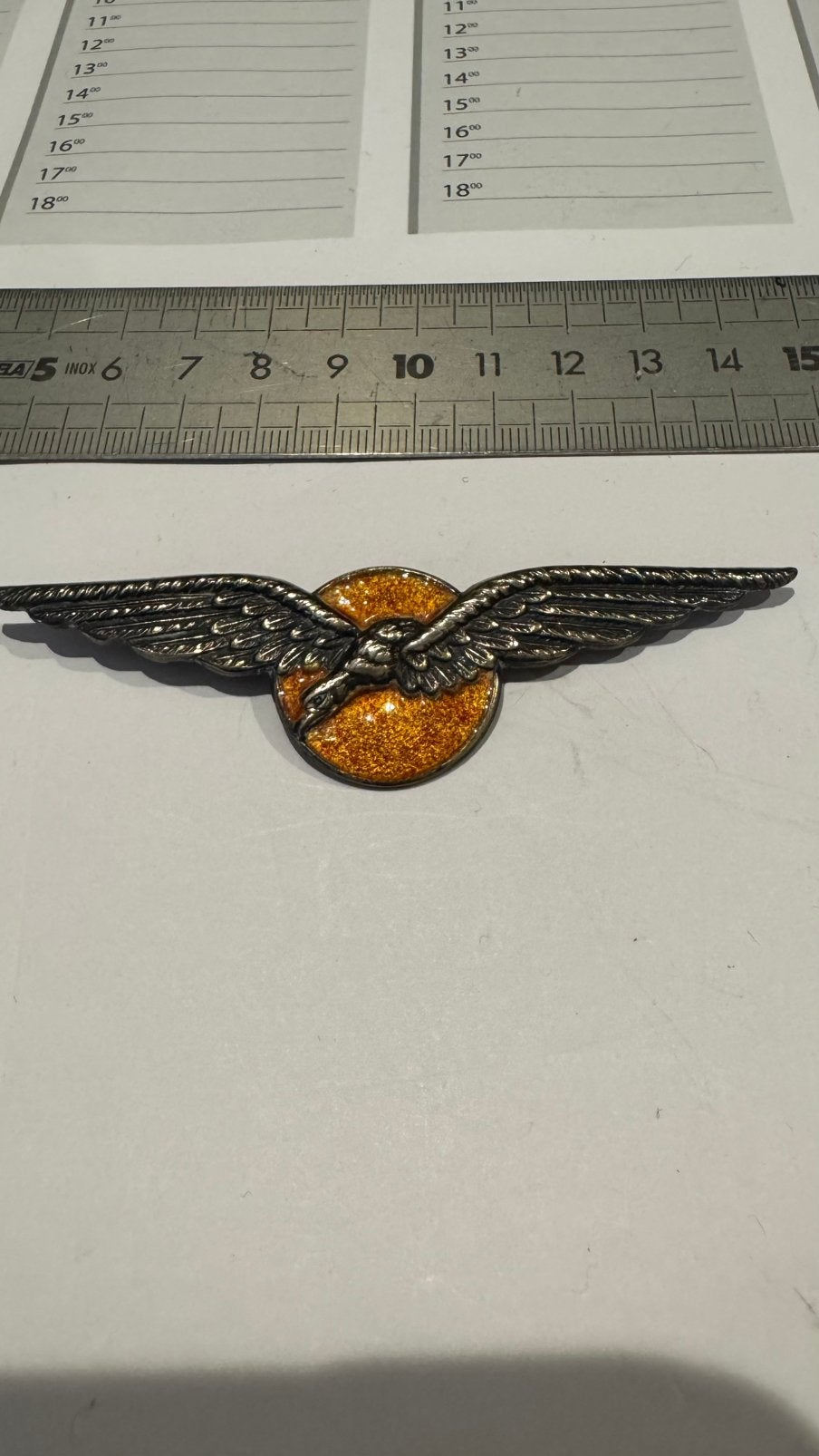 Vliegerwing MLD zilver Toye 1 klu, Verzamelen, Ophalen of Verzenden, Landmacht, Nederland, Embleem of Badge