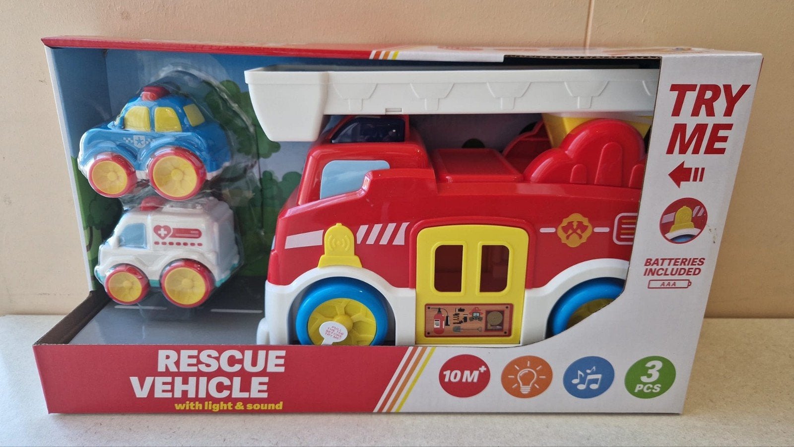 Brandweer auto met licht en geluid Nieuw, ., Nieuw, Ophalen of Verzenden, .