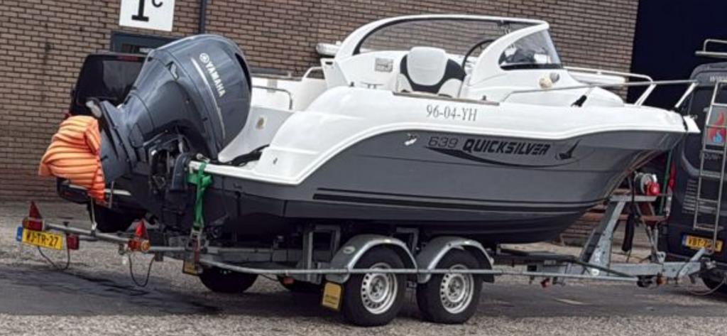 QUICKSILVER 640  CONSOLEBOOT CRUISER VISBOOT YAMAHA 175pk !!, Watersport en Boten, 6 meter of meer, Zo goed als nieuw, Ophalen