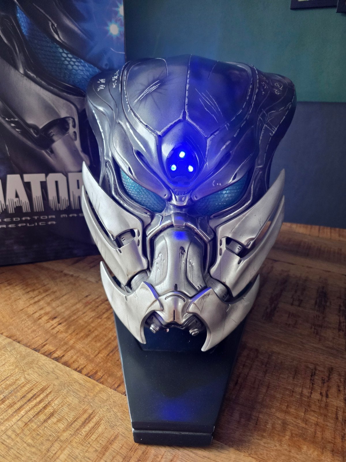 Sideshow Stalker Predator Life Size Mask 1/1 Statue Replica, Ophalen of Verzenden, Zo goed als nieuw, Beeldje, Replica of Model
