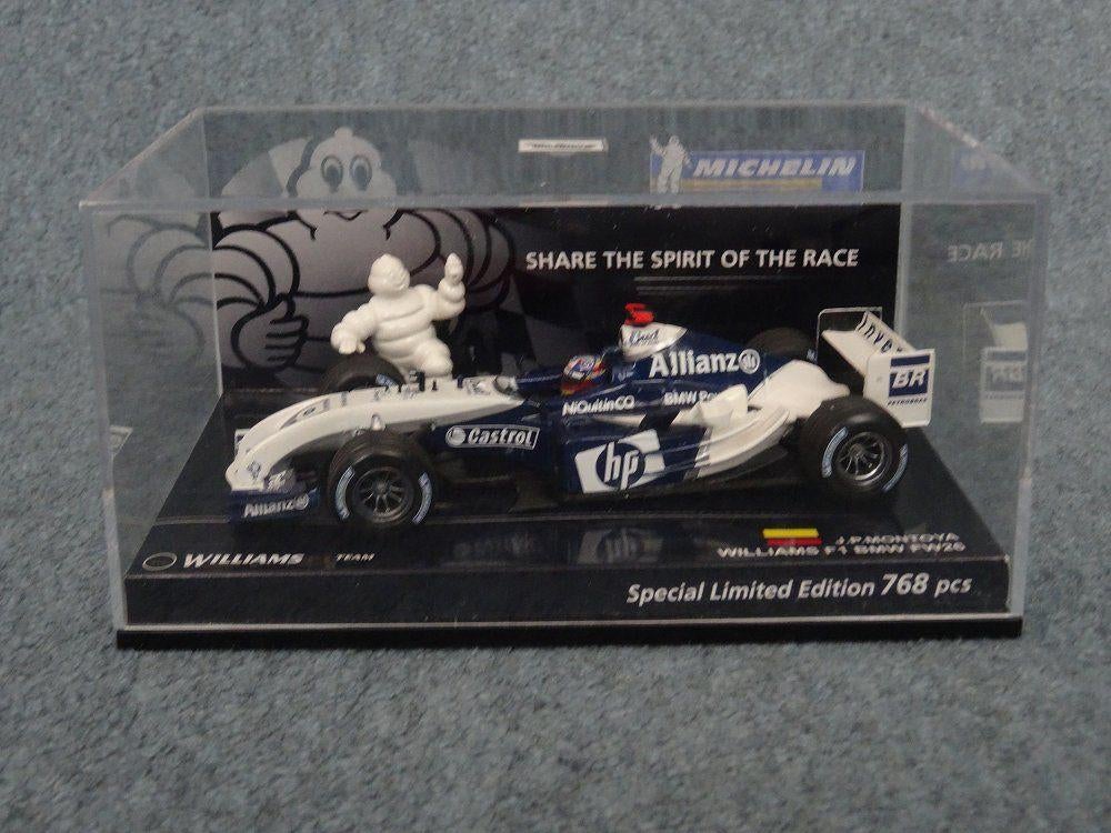 F1 BMW Williams FW26 Montoya zeldzame MICHELIN uitgave, Ophalen of Verzenden, Zo goed als nieuw, Auto, MiniChamps