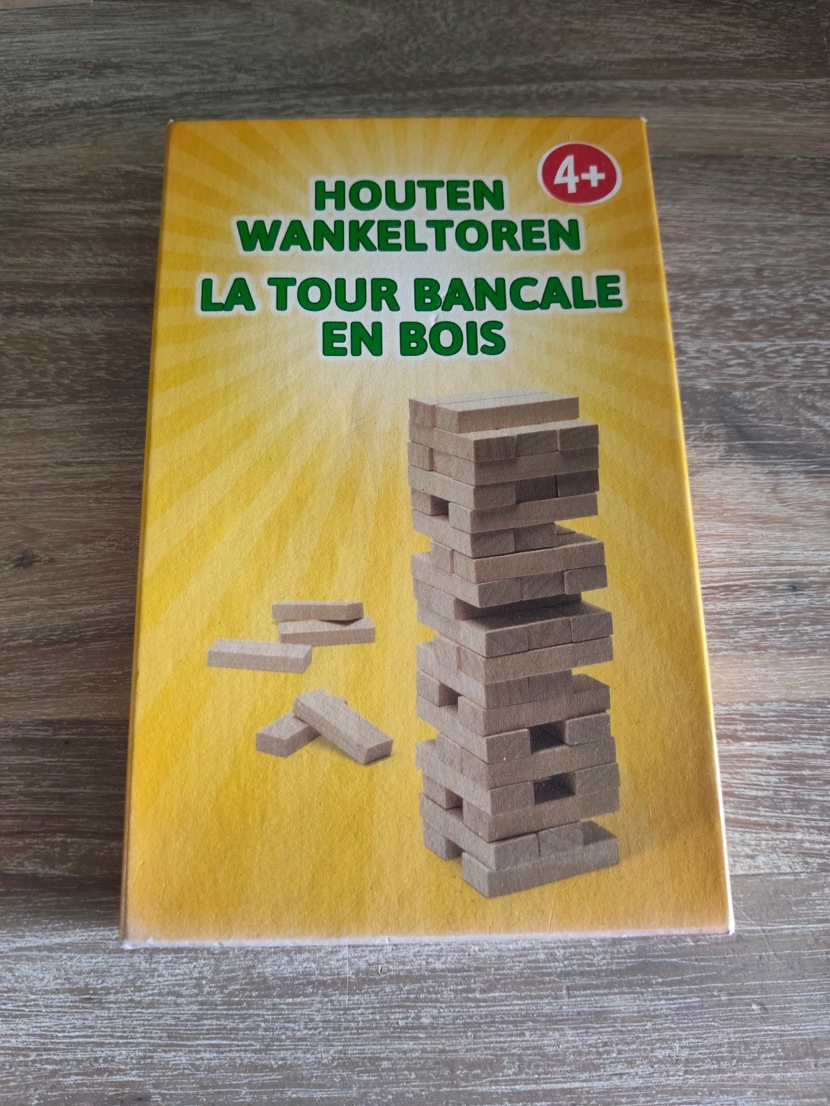 Houten Wankeltoren - Spel voor Jong en Oud (4+), Ophalen of Verzenden