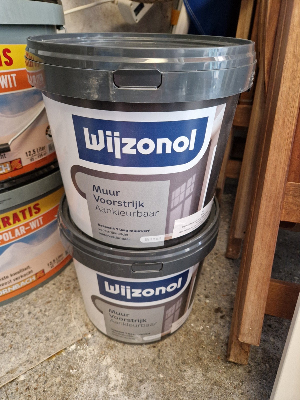 Wijzonol voorstrijk voor muur, ongeopend, Doe-het-zelf en Verbouw, Verf, Beits en Lak, 5 tot 10 liter, Wit, Nieuw, Ophalen of Verzenden