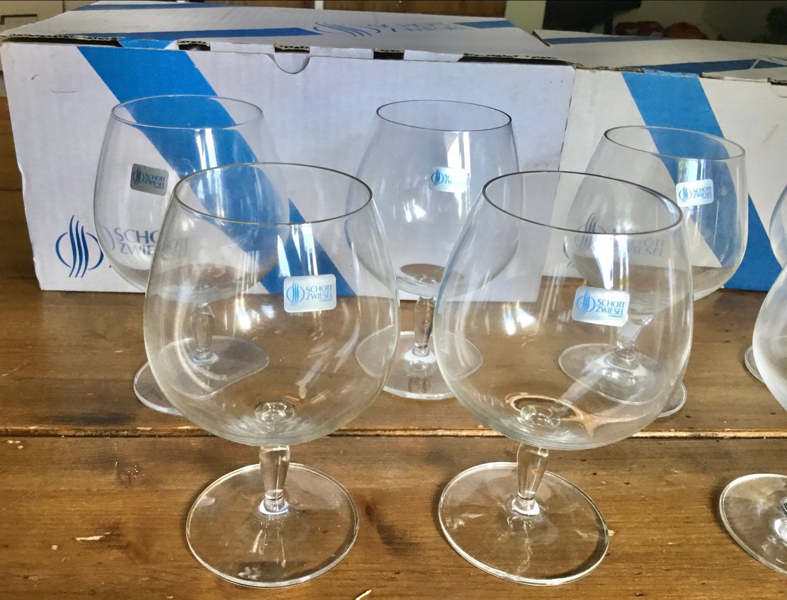 8 SCHOTT ZWIESEL KRISTALLEN COGNAC-GLAZEN, Ophalen of Verzenden