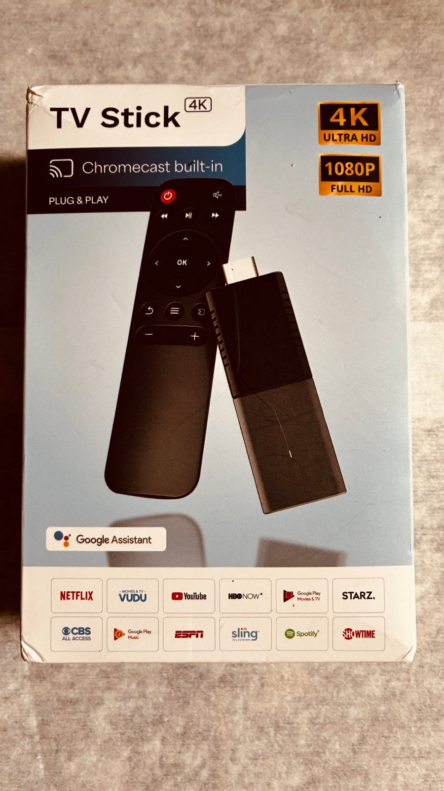 TV Stick 4K met Chromecast en Google Assistant, Ophalen of Verzenden, Nieuw, HDMI, Minder dan 500 GB