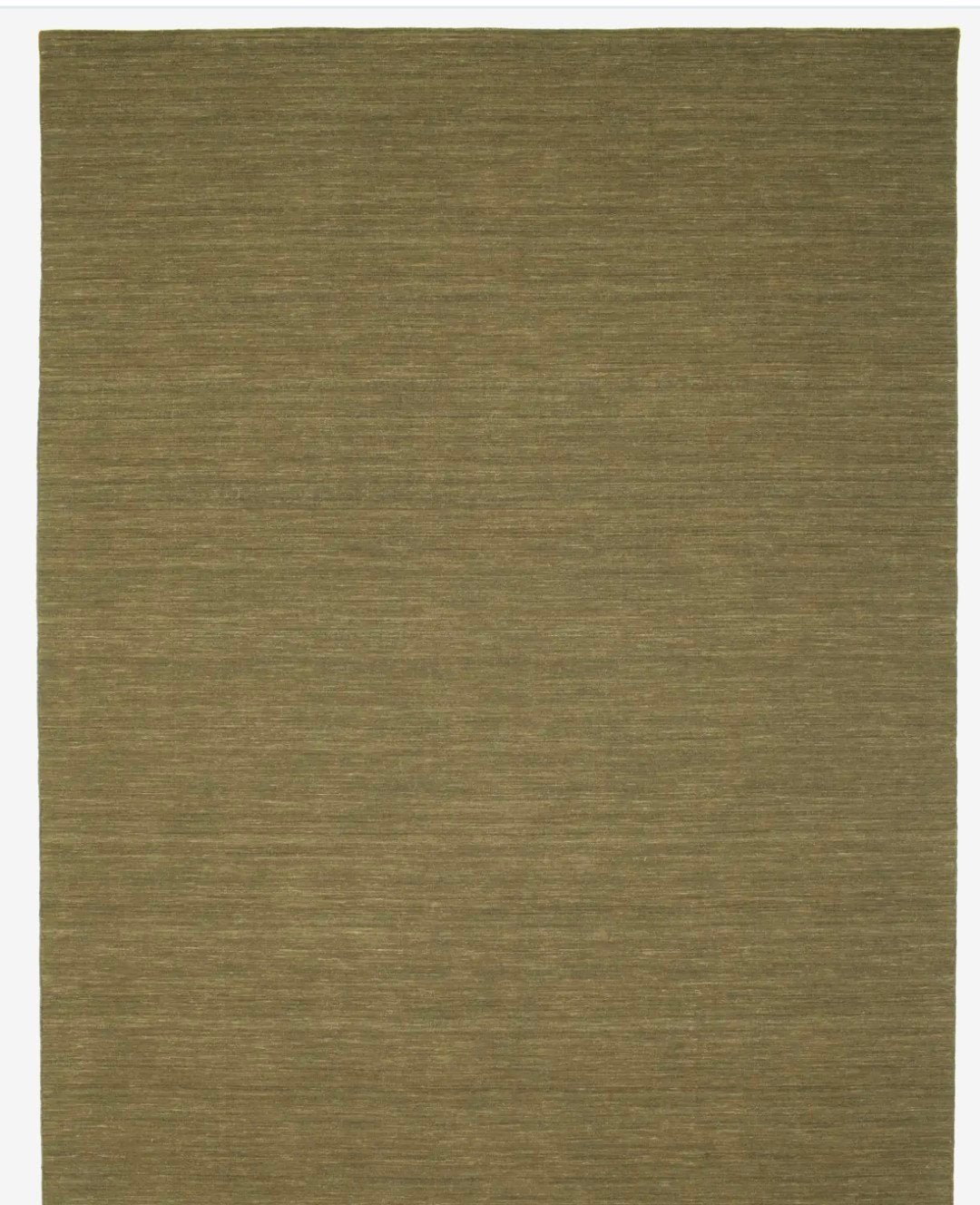 Olijfgroen 80% wollen kleed van rugvista, 250 x 350 cm, Ophalen