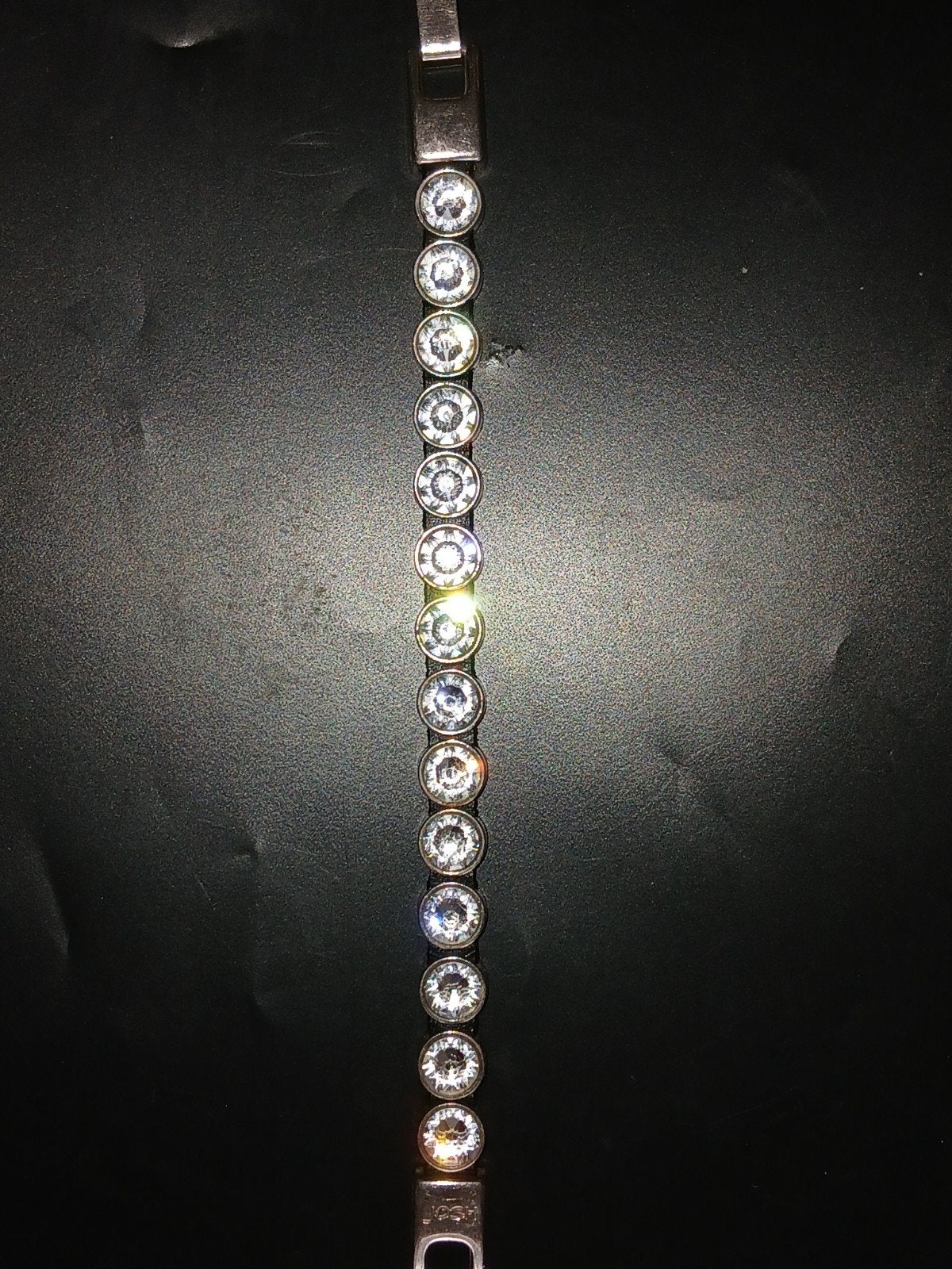 josh damesarmband met kristal, Ophalen of Verzenden, Zilver, Met kristal