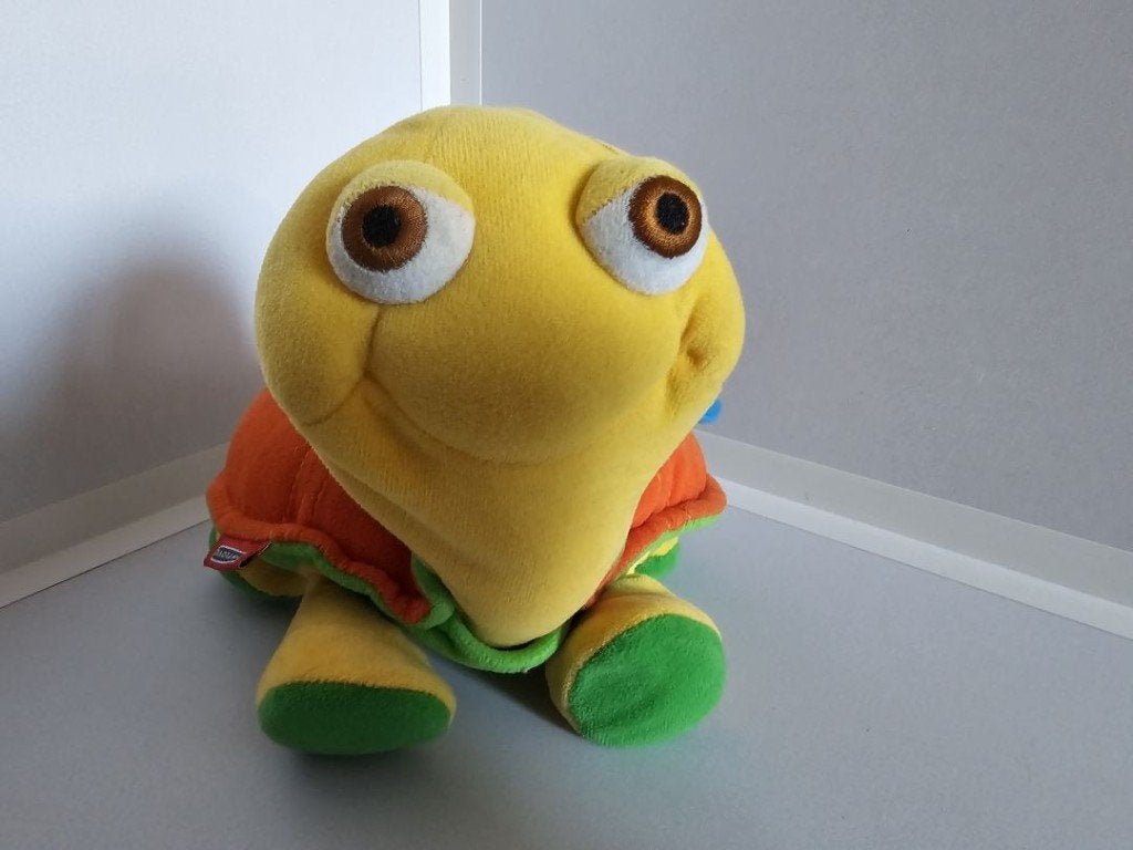 Pluche schildpad met geluid van Tiny Love, Overige merken, Overige karakters, Overige typen, Ophalen of Verzenden