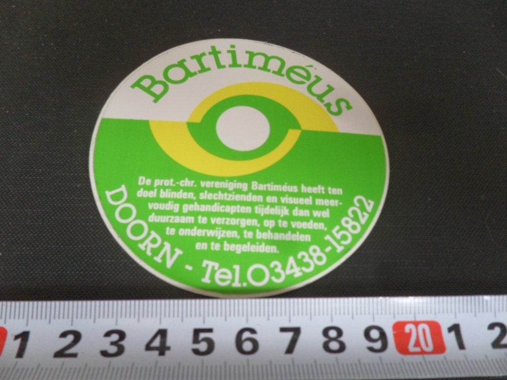 sticker Doorn Bartiméus  03438-15822, Ophalen of Verzenden, Zo goed als nieuw
