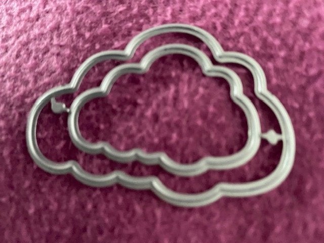 snijmal 2 wolken, Hobby en Vrije tijd, Kaarten | Zelf maken, Ophalen of Verzenden, Nieuw, Overige thema's, Pons of Mal