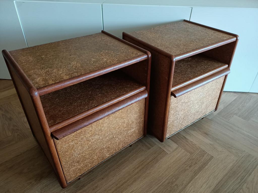 Set prototype Erica nachtkastjes | Cees Braakman UMS Pastoe, Ophalen, 55 tot 70 cm, Zo goed als nieuw, 45 tot 65 cm