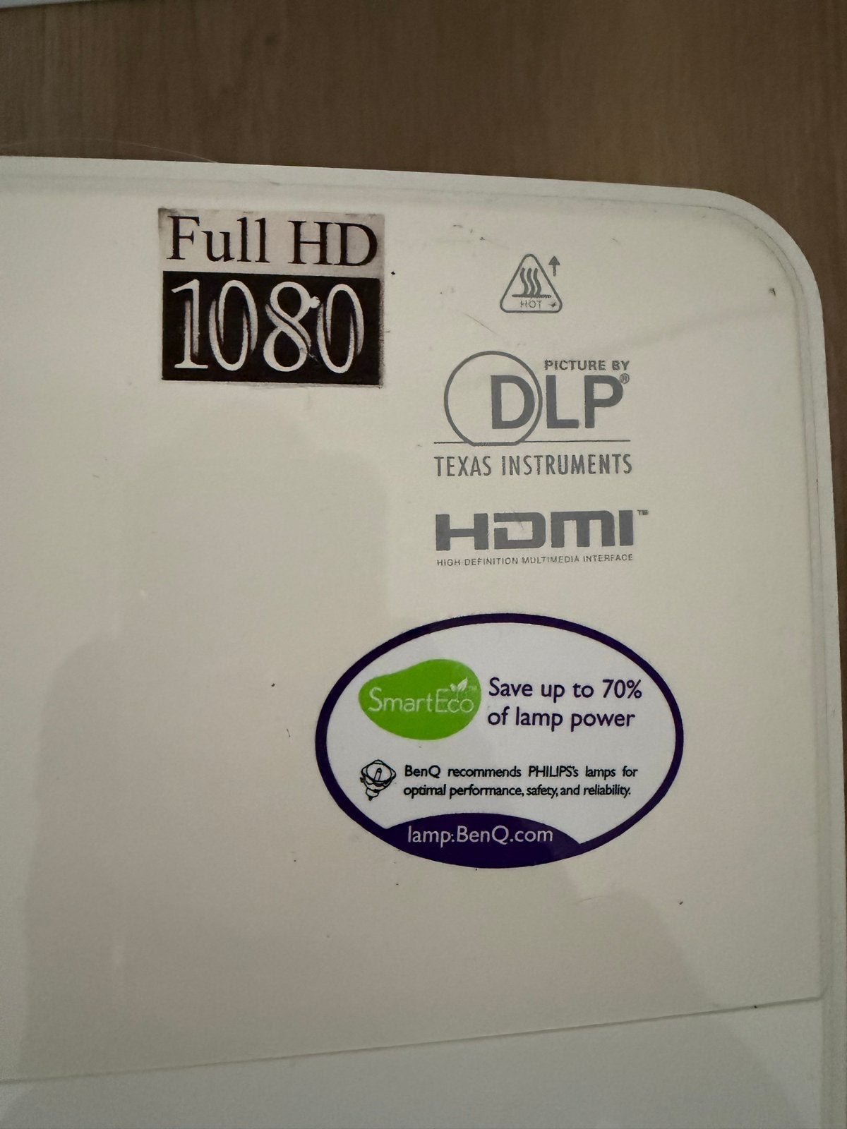 BenQ Full HD 1080 DLP Projector met beugel en afstandsbedien, Ophalen of Verzenden, Gebruikt, DLP, Full HD (1080)