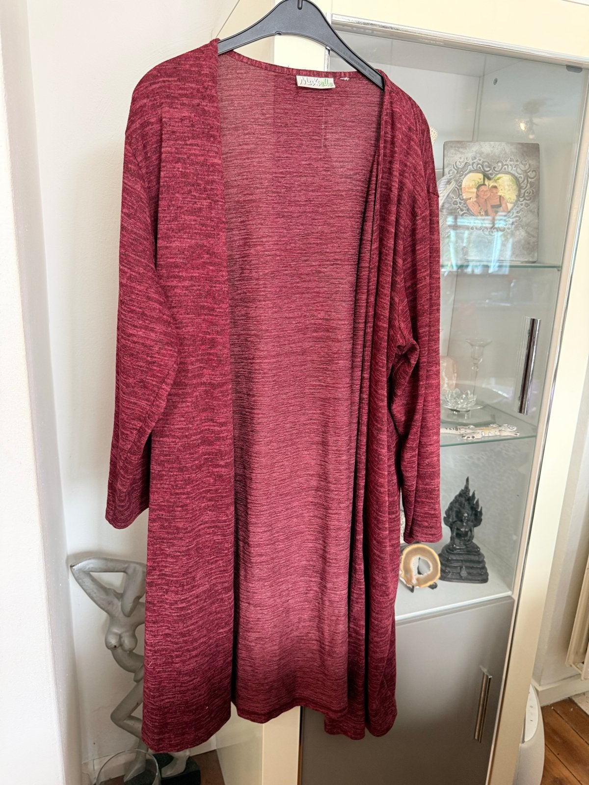Comfortabel bordeauxrood vest Maxielle maat 54/56, Ophalen of Verzenden, Zo goed als nieuw, Rood, Trui of Vest
