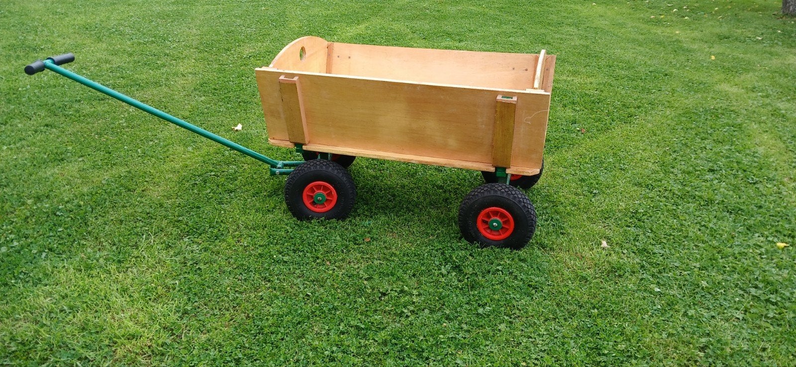 Houten bolderkar voor strand, tuin en bos, Ophalen, Gebruikt