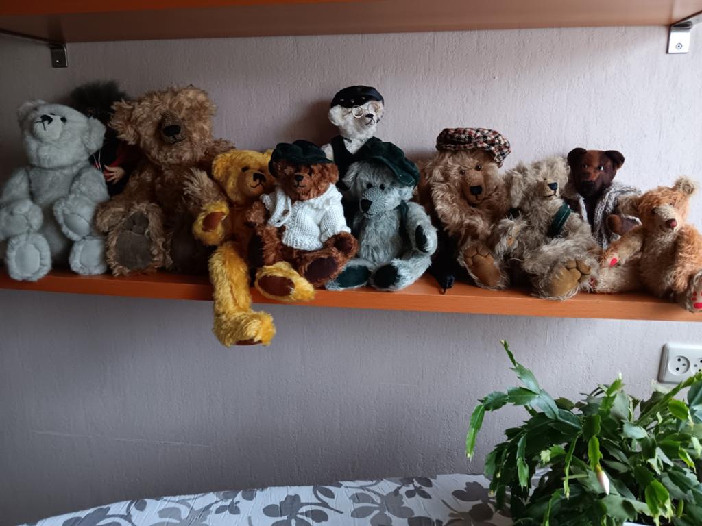Diverse zelfgemaakte mohair beren, Ophalen, Zo goed als nieuw, Stoffen beer, Overige merken