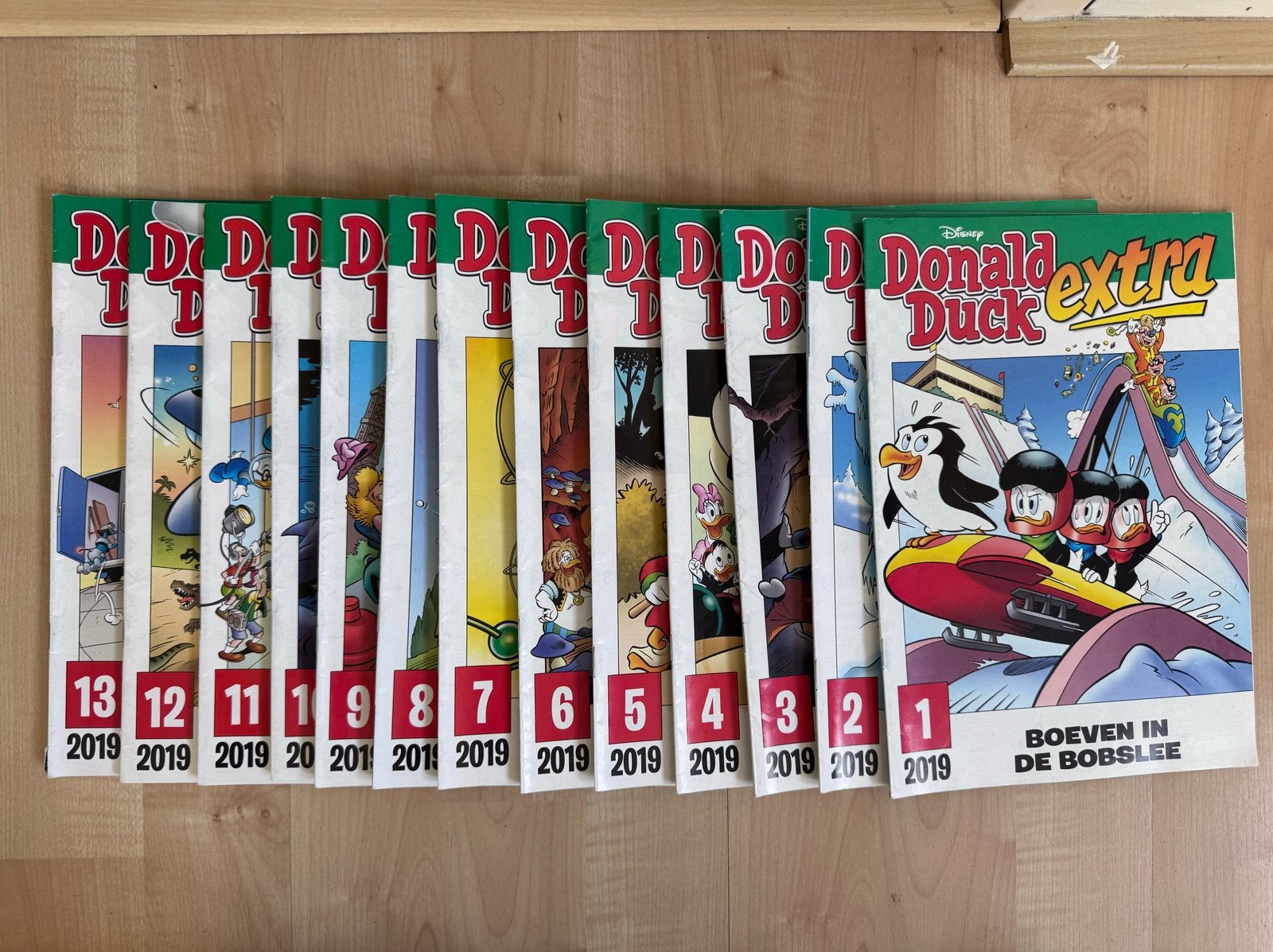 Donald Duck Extra Jaargang 2019 - Complete Serie (1-13), Complete serie of reeks, Ophalen of Verzenden, Zo goed als nieuw