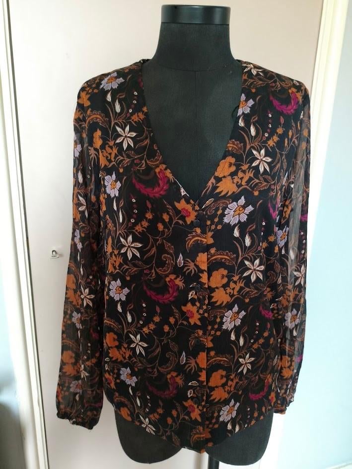 Nieuw met kaartje Zeeman dames blouse herfst look (3), Kleding | Dames, Blouses en Tunieken, Maat 38/40 (M), Zeeman, Zwart, Nieuw