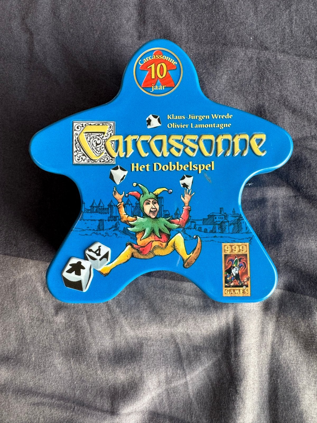 Carcassonne Het Dobbelspel - 10 jaar editie, Hobby en Vrije tijd, Gezelschapsspellen | Bordspellen, Een of twee spelers, Ophalen of Verzenden