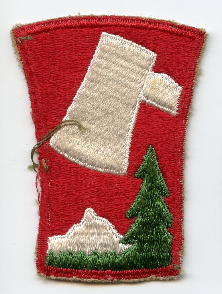 WO2 US 70th Infantry Division Patch, Verzamelen, Militaria | Tweede Wereldoorlog, Landmacht, Embleem of Badge, Amerika, Ophalen of Verzenden