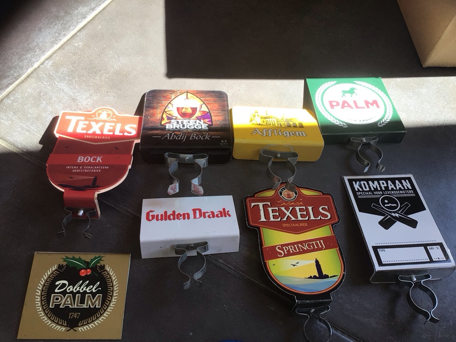 Bier schildjes- Texels, Palm, Gulden Draak, kompaan, Ophalen of Verzenden, Gebruikt