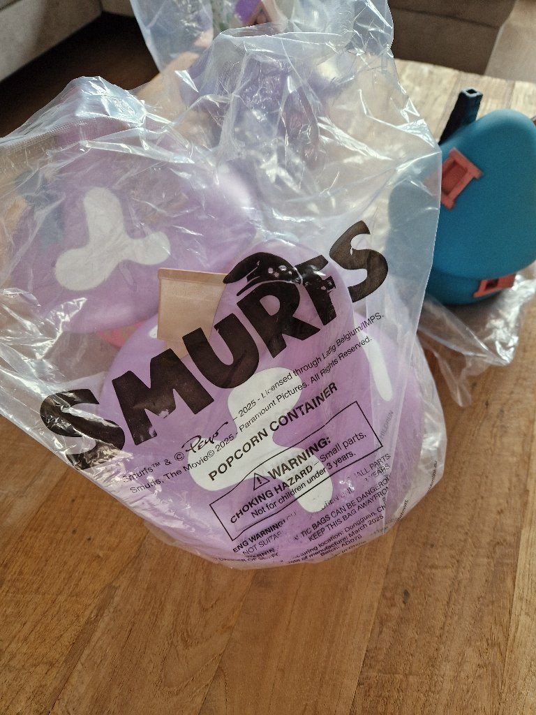 Smurfenhuis groot  Smurfen huis Paars/Roze, Verzenden, Nieuw, Overige Smurfen, Huisje of Attribuut