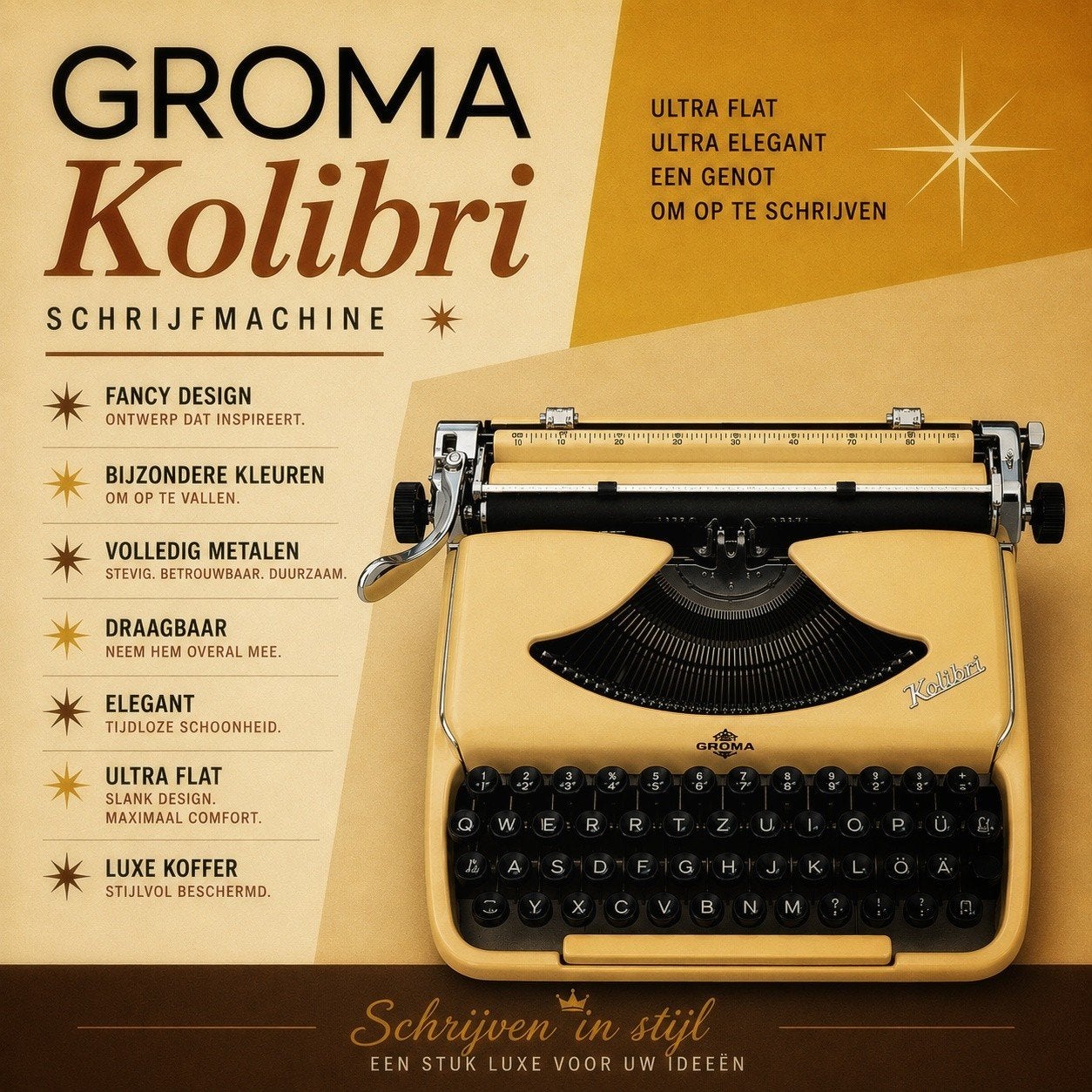 Groma Kolibri uit 1961, uitzomderlijk mooi en compleet, Ophalen of Verzenden, Zo goed als nieuw