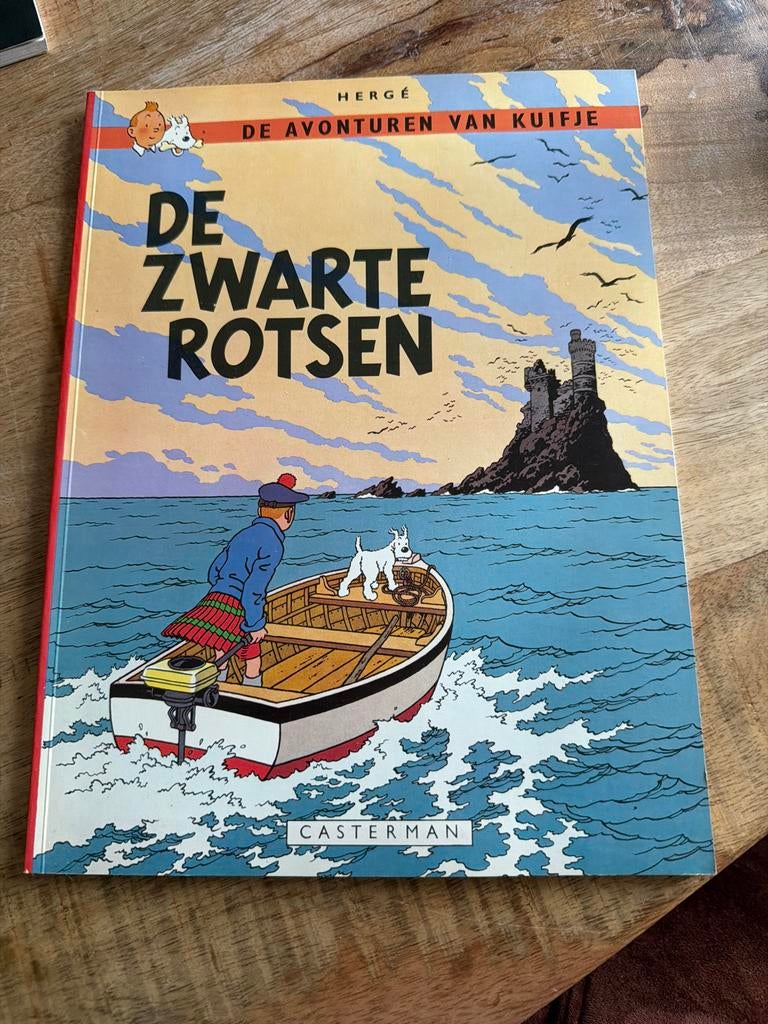 Kuifje: De Zwarte Rotsen - Klassiek stripboek, Boeken, Eén stripboek, Ophalen of Verzenden, Gelezen